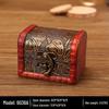 Vintage Wooden Jewelry Storage Box - Antique Style Desktop Organizer & Gift Packaging Box