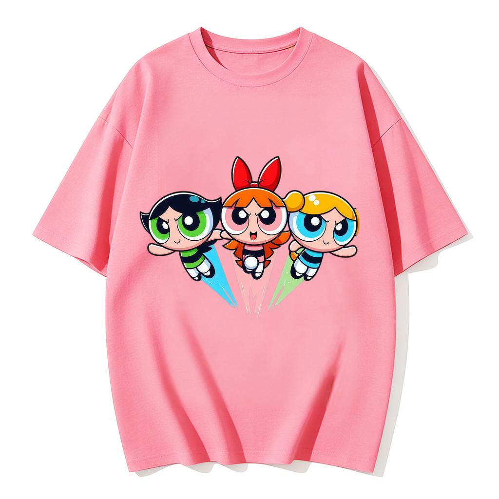 2026 Mädchen Super Kraftvolles Hemd Training Streetwear T-Shirts Damen T-Shirt Atmungsaktiv Fitnessstudio Fitness Familienpassende Outfits Sommer