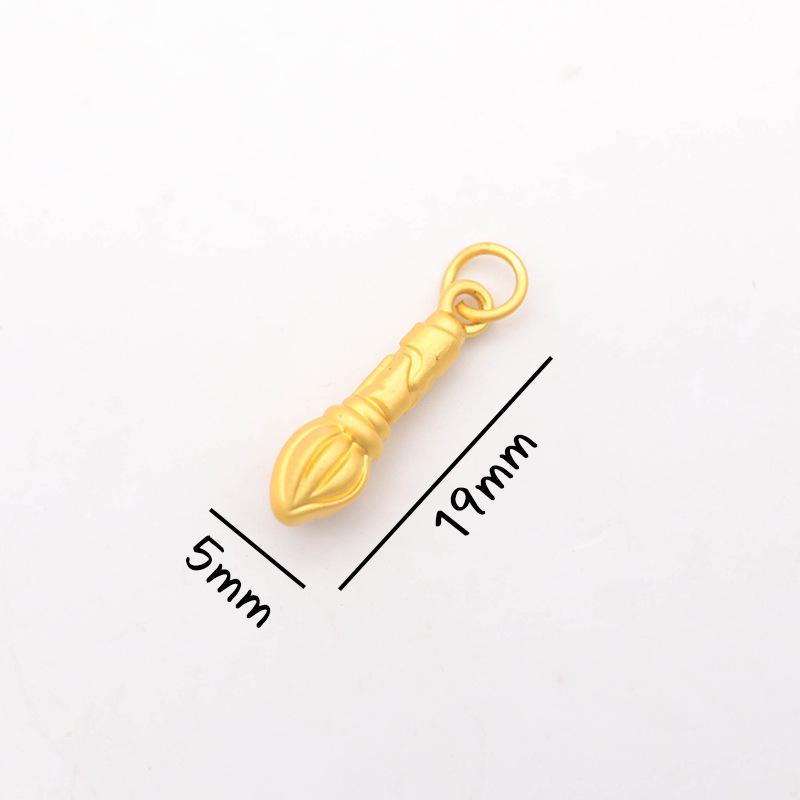 Peace & Joy Gold Sand Mala Bead Bracelet with Fortune Tag