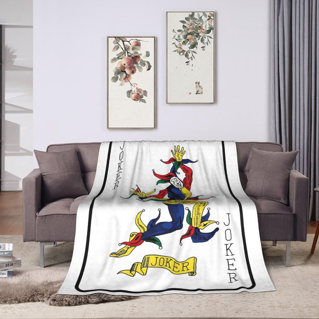 Alice In Borderland 3 Jock Card Flannel Blanket  Warm Soft Throw Blanket for Home Decor Airplane Travel Bedspread Sofa Bed Cover