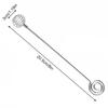 Stainless Steel Honey Spoon Spring Ball Stirrer No-Drip, Reusable Efficient Spring Ball Mixing, Experience Elegant Tabletop