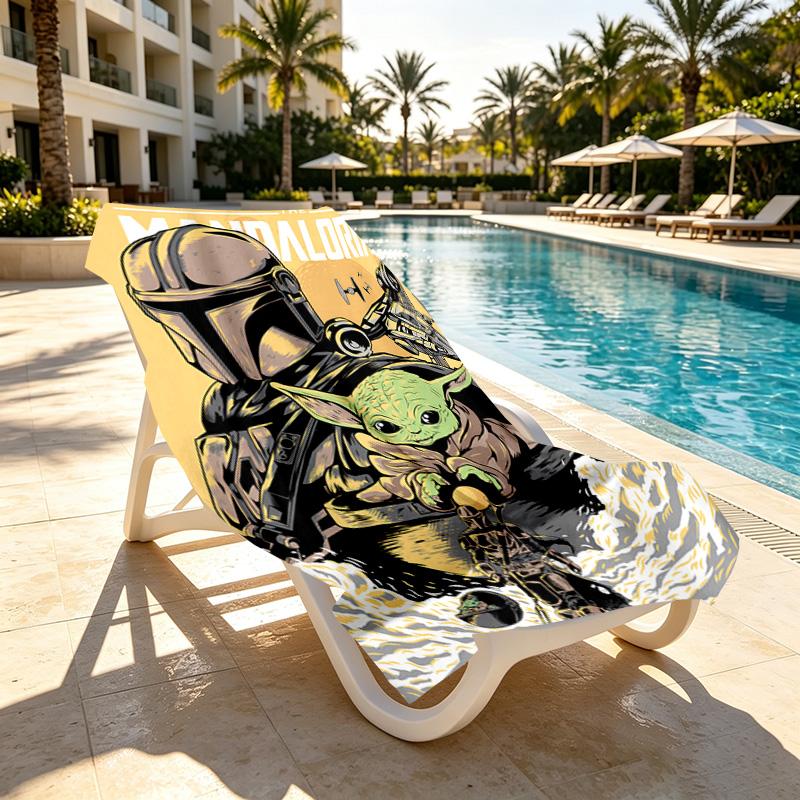Star Wars Print Beach Towel Design, Soft, Lightweight. for Home Bathroom, Spa, Pool, Yoga, Surfing, Camping, Gift for Family, Friend