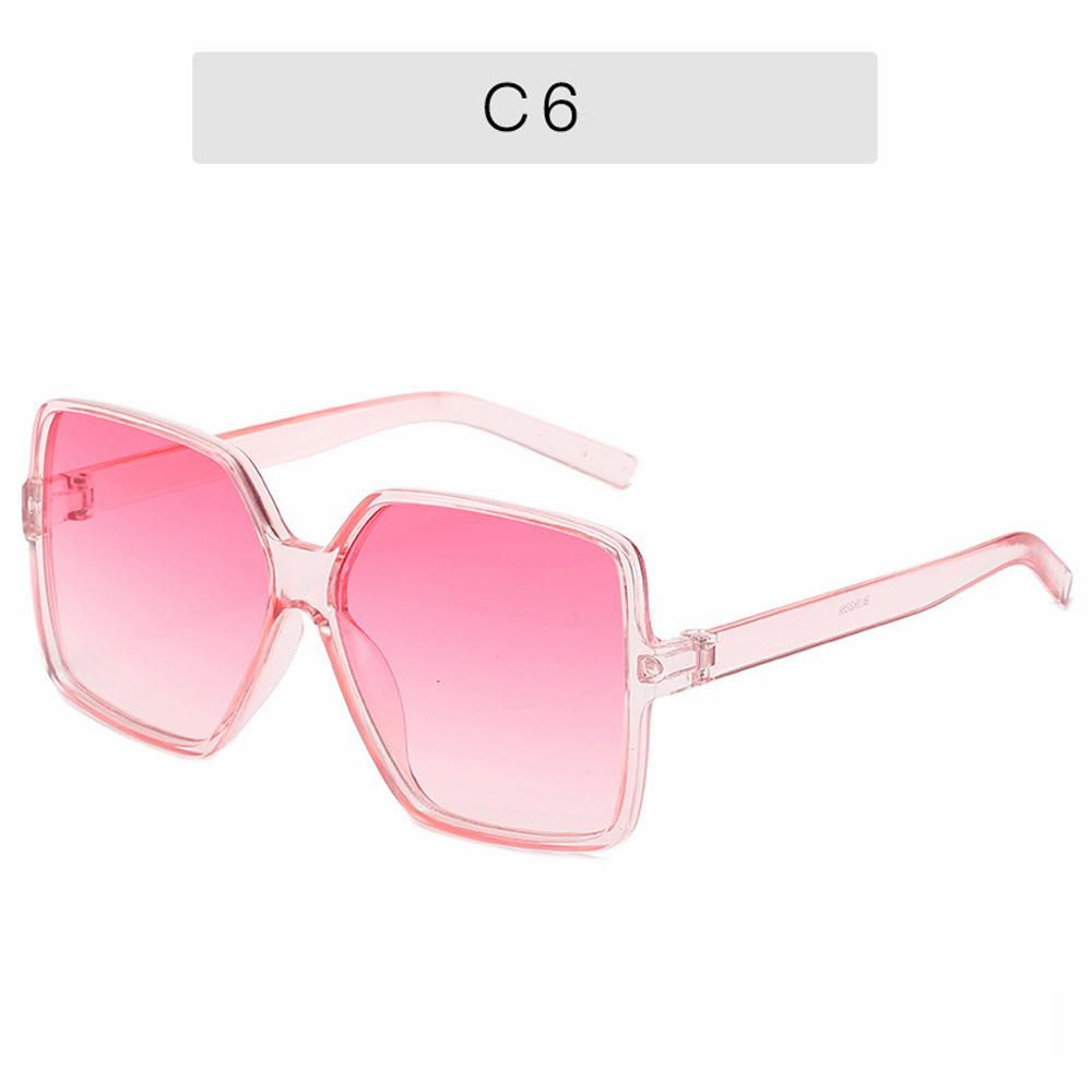 Large Sunglasses Extra Women Retro Large Square Shaped Frame Sunglasses Female Gradient Shade Eyewear Men MIRROR For Driving Glasses UV 400 SUNGLASSES
