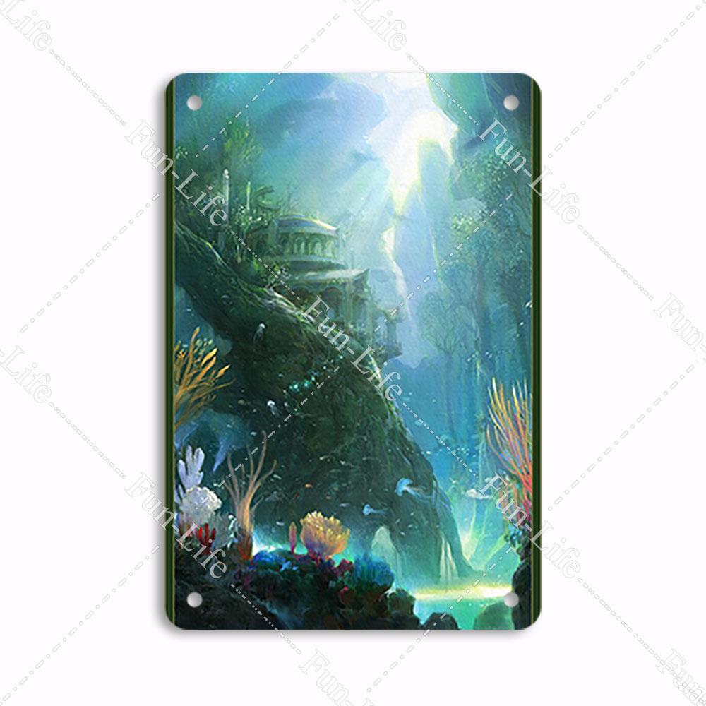 Forest Plate Poster Bird Vintage Home Decor Colorful Tree Retro Metal Tin Signs Pub Car Garage Wall Art Home Decor 20x30cm