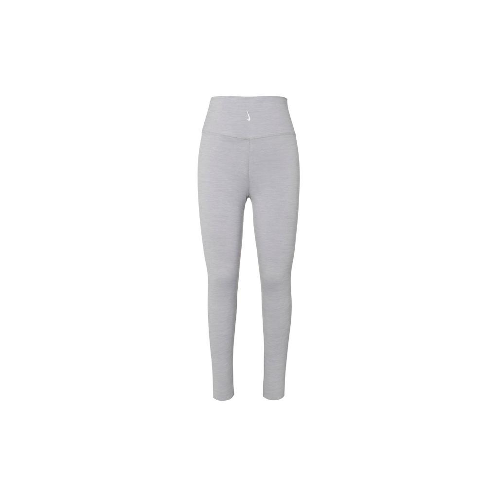 Nike Yoga Luxe Infinalon Cropped Shark Leggings Women Bottoms Gray CJ3802-073