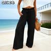 Women's Fashion Casual Solid Color Print Pants & Capris