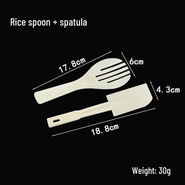 Sushi-Form-Set: Kunststoff-Set für Reisbällchen und Rollen mit Nori-Algen-Umwicklung.