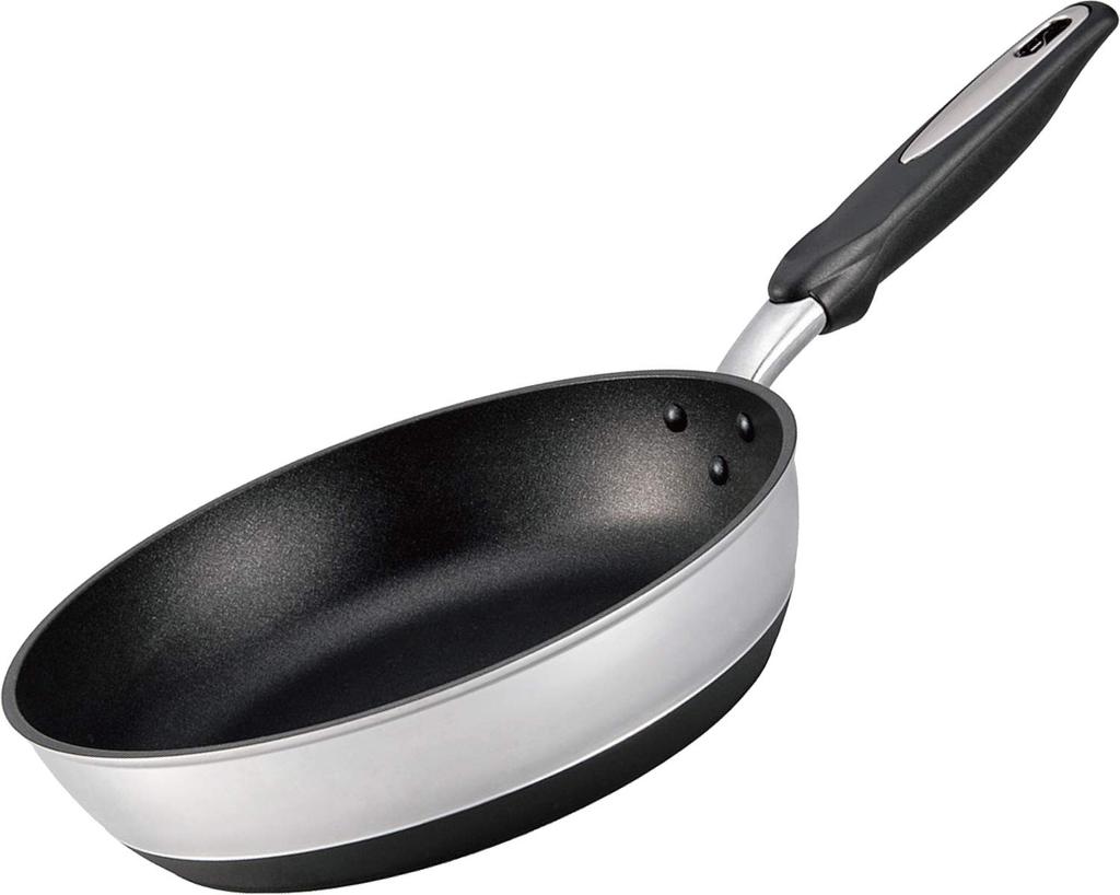 Hokuriku Aluminum 26cm Frying Pan, Aluminum, IH Compatible, Made in Japan, Even Heating, Time-Saving Frying Pan, Durable, Cast Aluminum, Heat