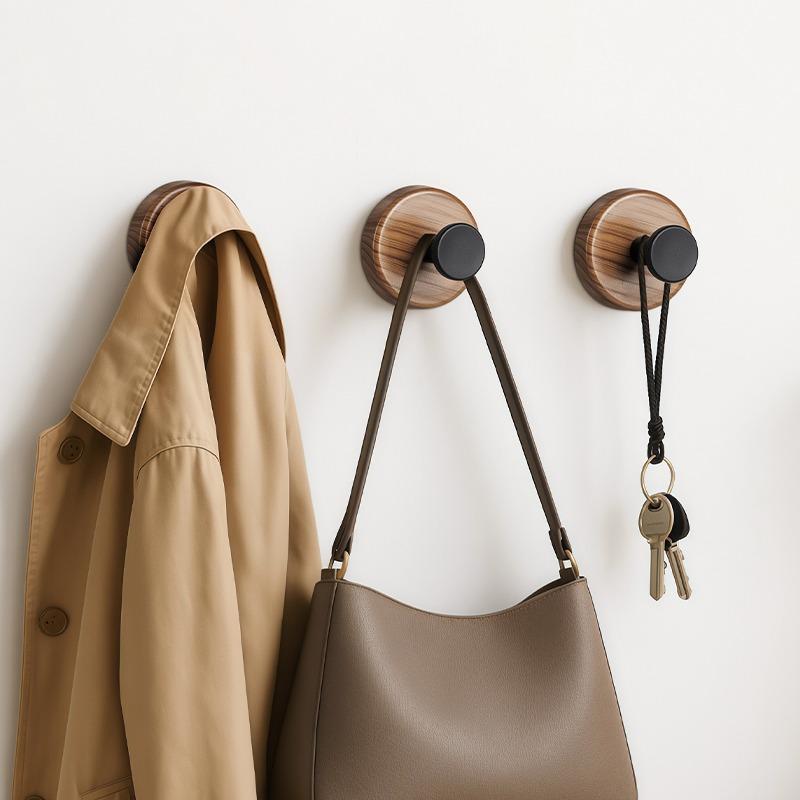 6/1PCS Plastic Suction Cup Hooks Punch-free Wall Mounted Hook Towel Bag Hanging Holders Home Kitchen Bathroom Storage Supplies