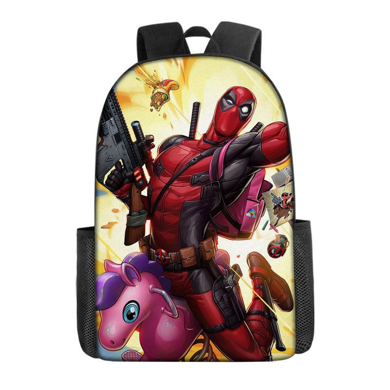 Deadpool Backpack Marvel Bag Deadpool Peripheral Batman Backpack School Bag