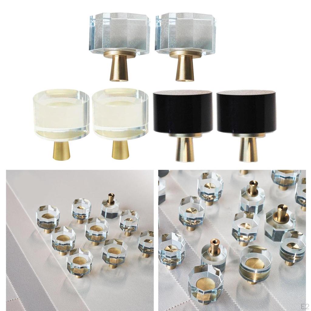 2Pc Crystal Cabinet Hardware Knob Pull Kitchen Cupboard Dresser Door