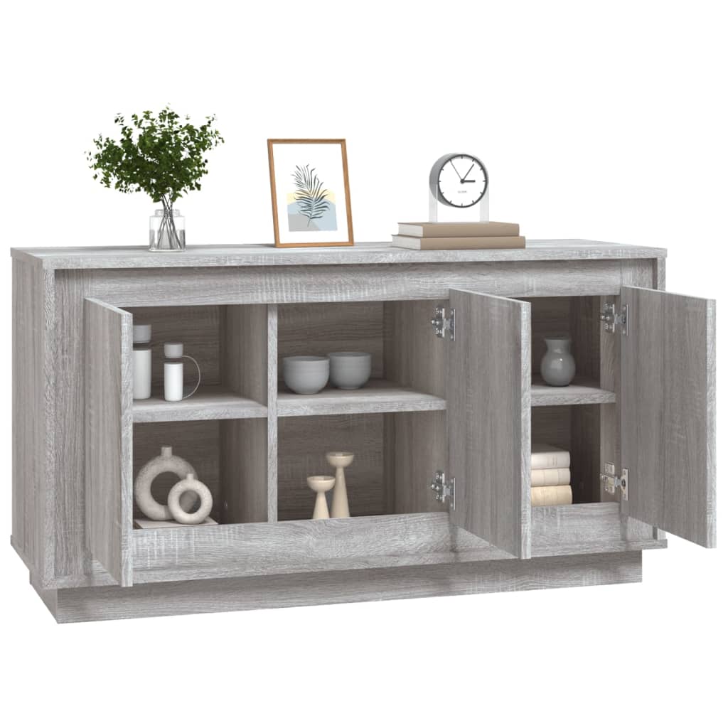 Vidaxl Cabinet, Sonoma Grey Oak, 102X35X55 Cm, Wood-Based Material