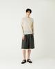 Diaendeukweseucheon Linen Blend Crewneck Knit Top / Beige