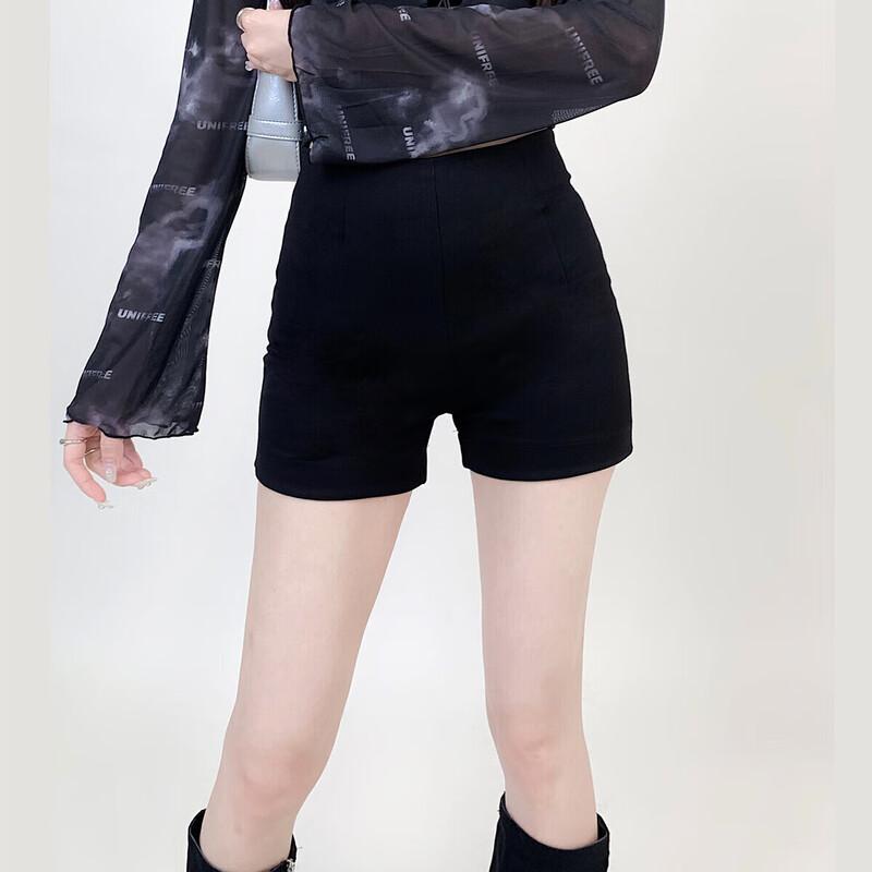 

UNIFREE Women s High-Waist Slim-Fit Casual Shorts M