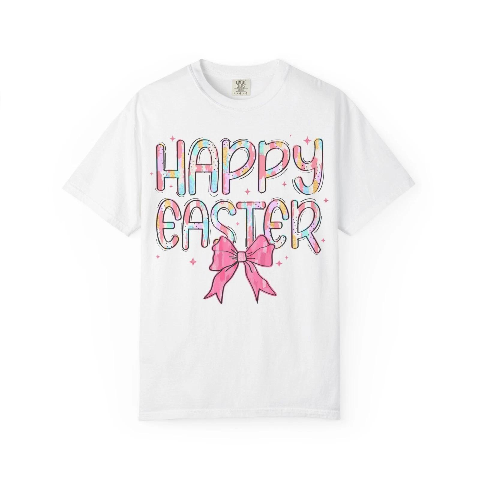 Happy Easter pastel bow Children s Children s T Children s T-shirt | Easter holiday tee 100