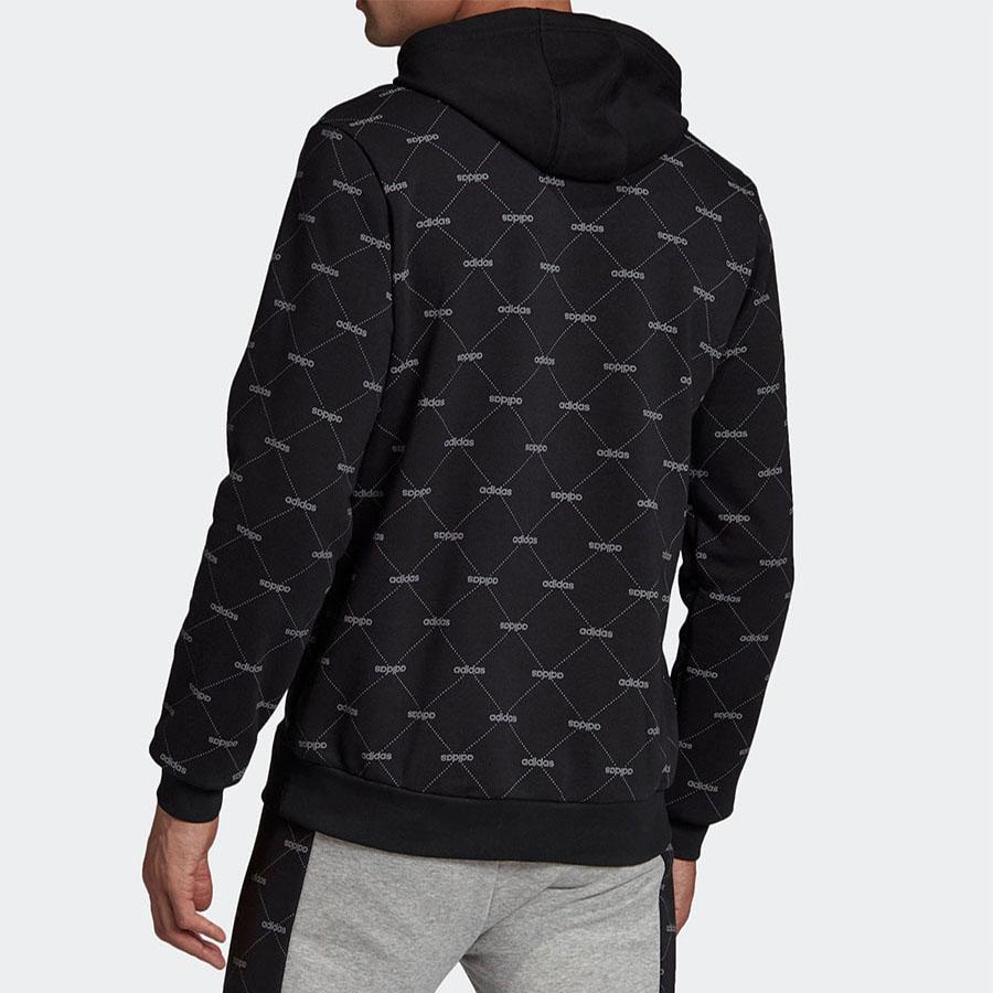 Adidas Neo Core Fav Hoodie Casual Sports Pullover Jacket Men Tops Black EI6256