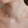 TATIANA (925 Silver) Crystal Flower Necklace NZ2401