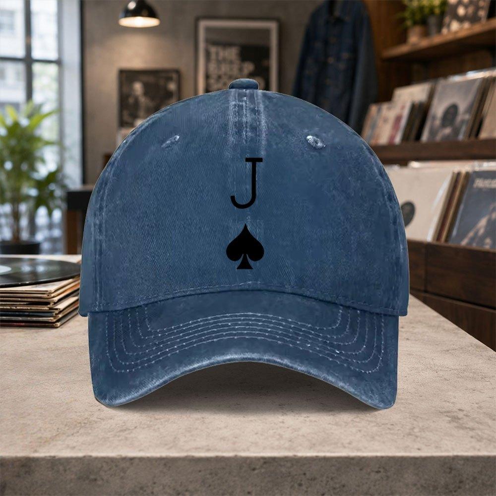 Jack of Spades Poker Baseball Cap Unisex Adjustable Hook Loop Hat for Unisex Women Lightweight Casual Outdoor Daily Wear