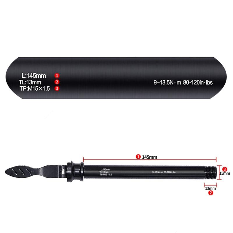 High Strength Smooth Operations Bicycles Thru Axles Quick Release for 10cm Front Forks Shafts Levers Enhancing Stability