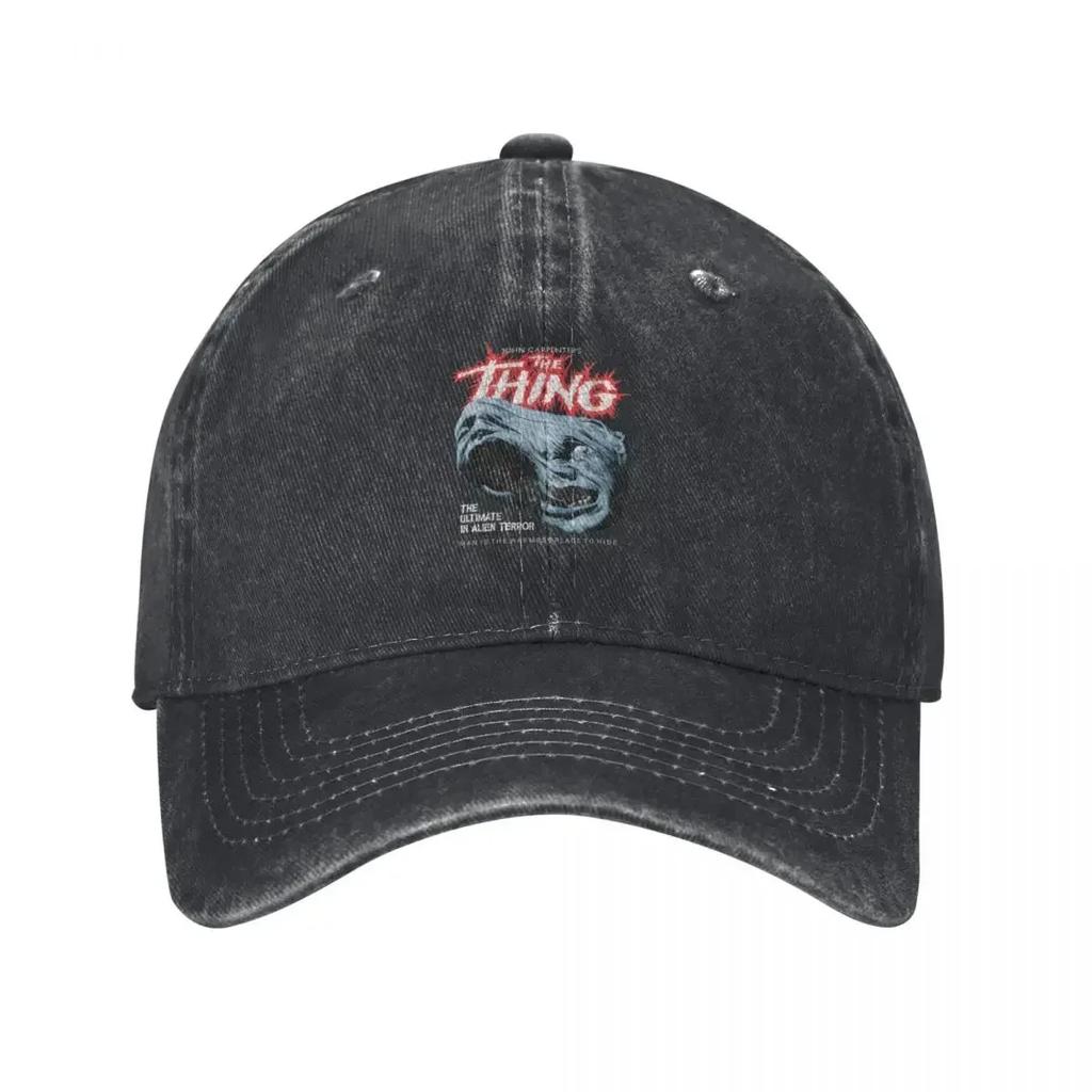 The Thing Distressed John Carpenter Horror Sci Fi Baseball Cap Hat Unisex Dropshipping Hats For Unisex Womens