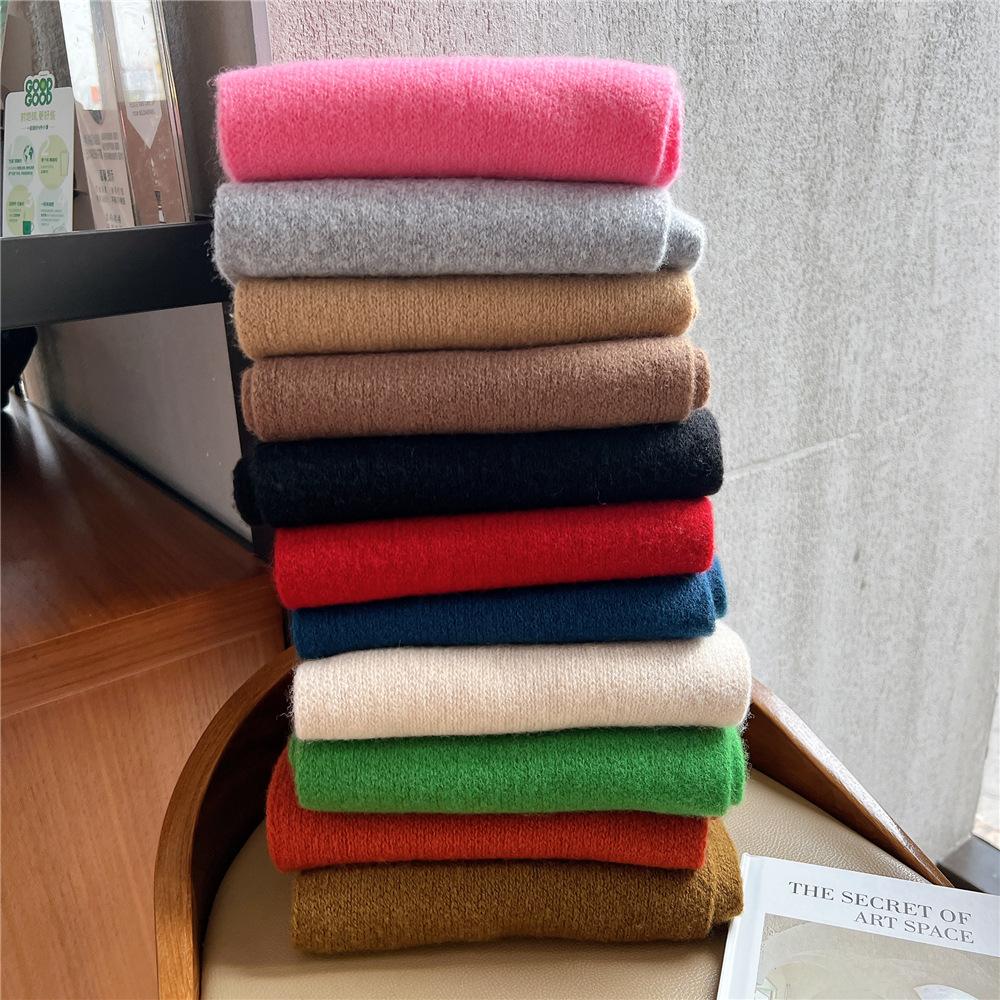 Nový jednobarevný šátek pro ženy na jaře a na podzim Všestranná stuha Pásek na zápěstí Čelenka Módní dekorace Studentská ochrana krku Malý šátek