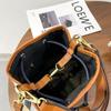 One Shoulder Women's Bag Fashion Messenger Bag Bucket Bag Can Hold the Machine Wallet