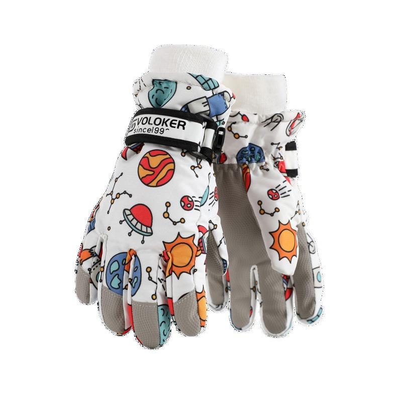 Winter Ski Gloves: Warm, Fleece-Lined, Windproof & Waterproof for Kids, Women, and Men - Perfect for Cycling