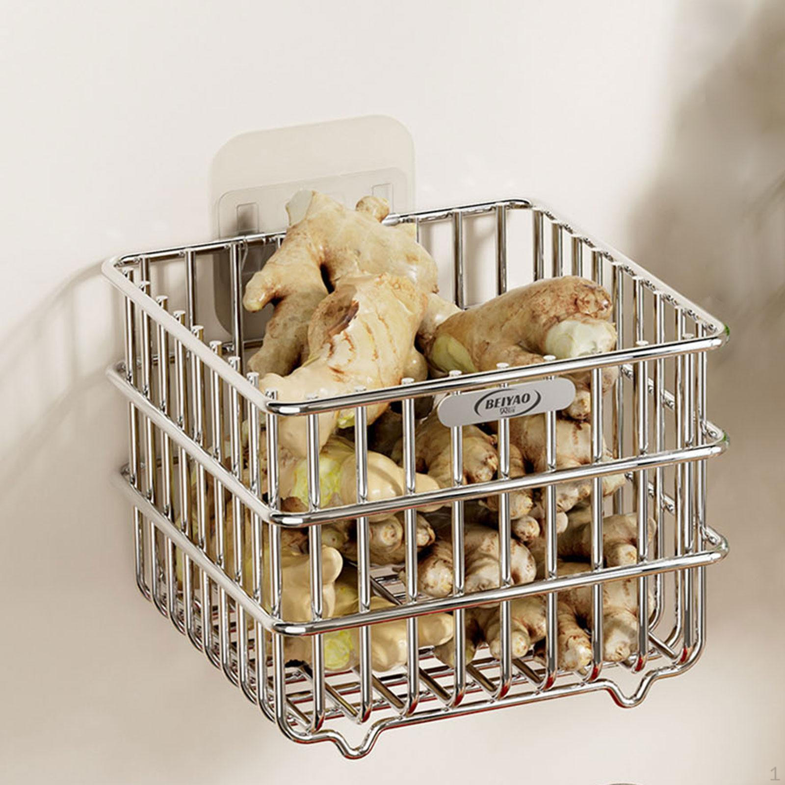 Wall Mount Basket Holder for Storing Fruits in Garage Or Closet Large 1190₽