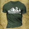 Tricou Vintage pentru bărbați Yellowstone Tricou cu imprimeu grafic Top la modă de vară Tricou cu decolteu Pulover Harajuku Îmbrăcăminte supradimensionată pentru bărbați
