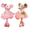 Plush Ballet Mouse Toy With Pp Cotton Filling For Girls And Kids Gift