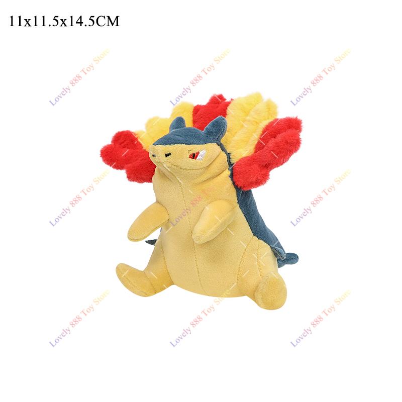 Plush Shiny Gyarados Charizard Mega Rayquaza Hisuian Zorua Ho-Oh Lucario Vileplume Anime Stuffed Peluche Kids Xmas Gift