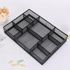 Metal Mesh Desk File Organizer Hollow Desktop Storage Box Aesthetic Drawer Storage Tray  Bathroom