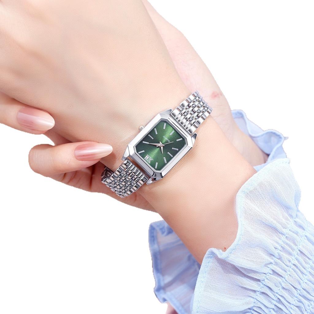 Light Luxury Steel Strap Women'S Watch Schoolgirl Fashion Simple Square Quartz Watch