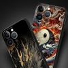 Chinoiserie Loong Flower Dragon Phone Case Cover for iPhone 17 16 15 14 13 12 11 Pro Max 17 Air Plus Shockproof Soft TPU Shell