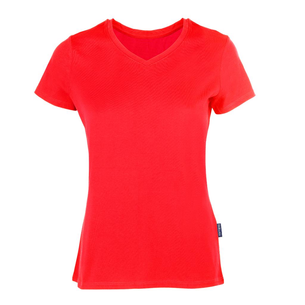 HRM Womens/Ladies Luxury V Neck T-Shirt