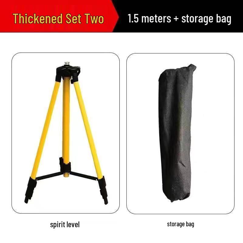 Thickened Aluminum & Steel Spirit Level Bracket with Infrared Laser Tripod
