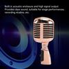 Luocute Classic Retro Dynamic Vocal Microphone Rose Gold Vintage Cardioid Unidirectional Self-Tension Rotation KTV Studio Recording