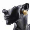 CHANEL Triple COCO Mark Earring vintage Plated Gold/Fake pearl 29.4g Women Used