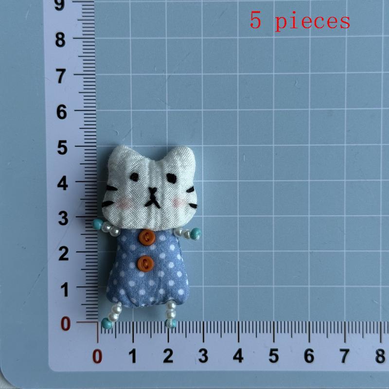 

5Pcs Cute Diy Handmade Beaded Little Pig Frog And Little Cat Ornaments Creative Children S Clothing Shoes Socks Accessories A3