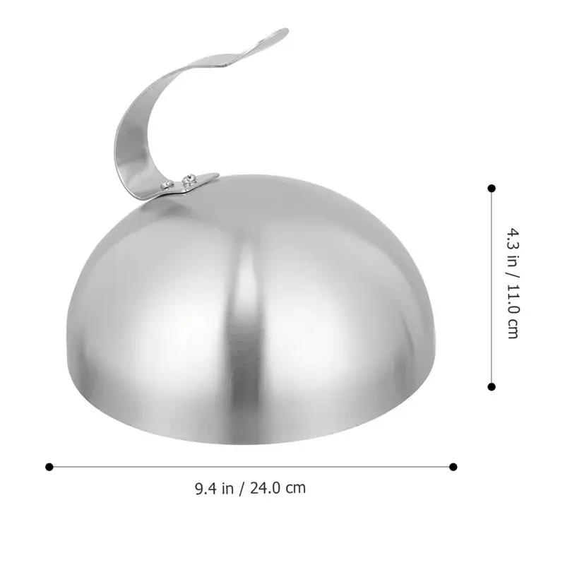Dome Burger Cover Melting Cheese Covers Griddle Cloche Food Plate Press Features Basting Helper Steel Stainless Protection Domes