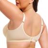 Große Größe Glatte Nahtlose Unterwäsche Push-up Bügel Verstellbarer BH
