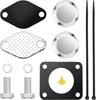 Auto Aluminium EGR-Ventil Kit Ersatzrohr für BMW E46 E39 X5 E53 X3 E83 E38 E65 E46 318D 320D 330D 330Xd 320Cd 318Td 320Td