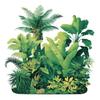 Green Plant Bathroom Toilet Self-Adhesive Wall Stickers Decoration
