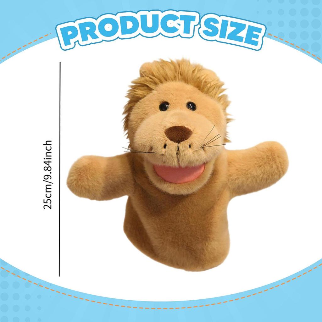 Soft Hand Puppet Storytelling Stuffed Animal Toy Interactive Role Play for Stage Performance Kindergarten And Educational Use