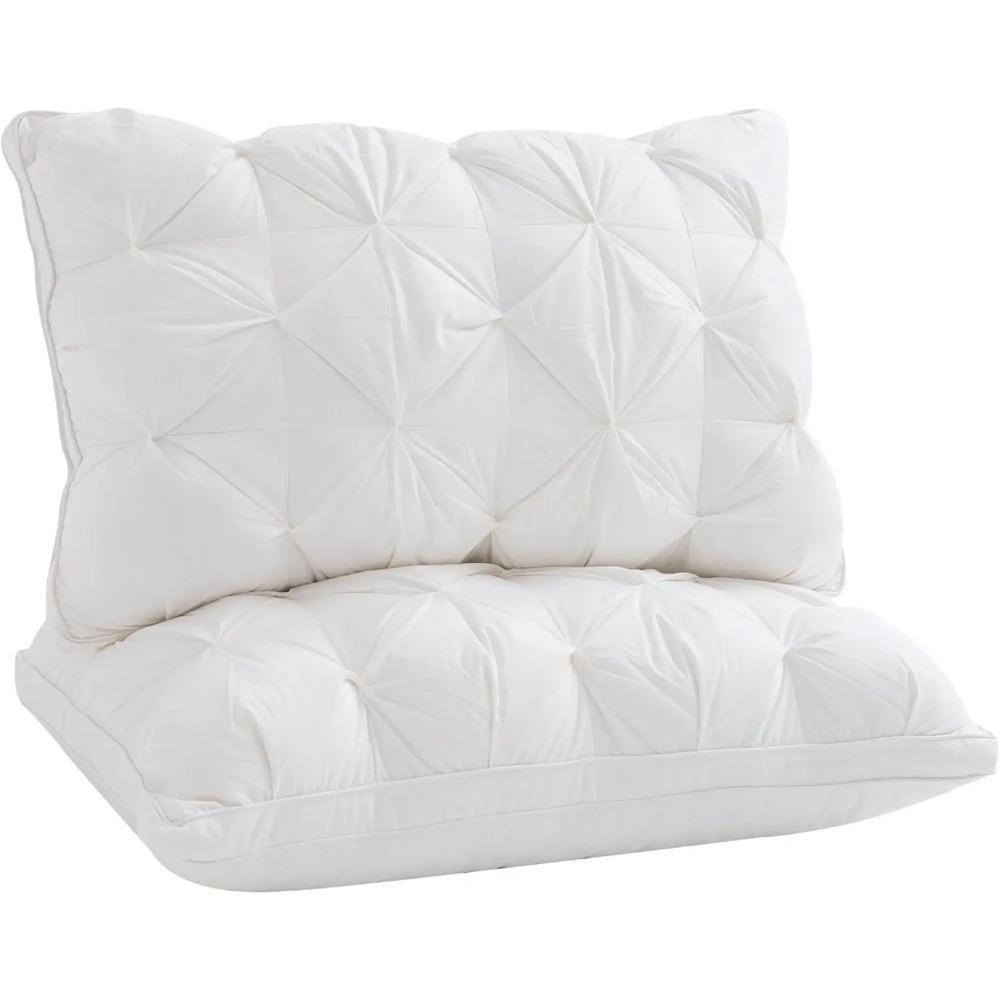 Almohadas Bedsure Tamaño Queen Juego de 2 - Almohadas de Cama Suaves para Dormir Paquete de 2, Esponjosas y con Soporte, Calidad Hotelera, Plumón Original