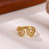 Minimalist Symmetries Rings For Women Gold Color Anillos Infinite Geometry Stainless Steel Jewelry New Elegant Ring Party Gift