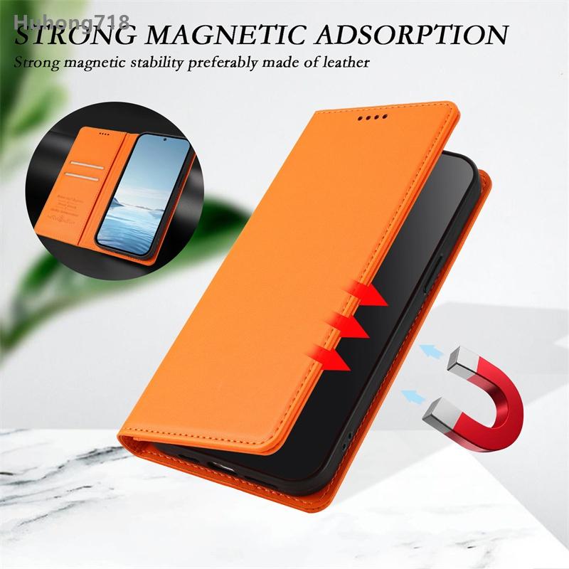 Magnetic Flip Case for Tecno Spark 7 7P 7T 9 9T 10 10C GO 2023 2024 Pro 4G with Card Holder Stand Protection Cover
