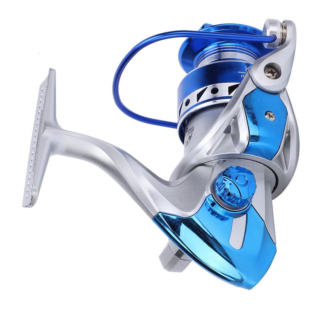 Metal Spinning Reel 13 Bearings 5.2:1 Gear Ratio Left Right Interchangeable Fishing WheelKM4000