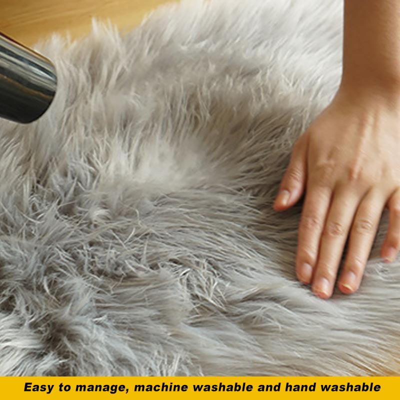 Faux Fur Carpet for Living Room Soft Imitation Sheepskin Rugs Bedside Floor Cushion Plush Fluffy Artificial Wool Mat Home Decor