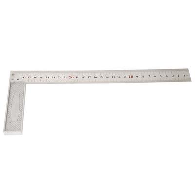 Regla de ángulo recto de 90 grados de aleación de aluminio de 30 cm Regla de ángulo recto de borde recto de 90 grados(Estándar)